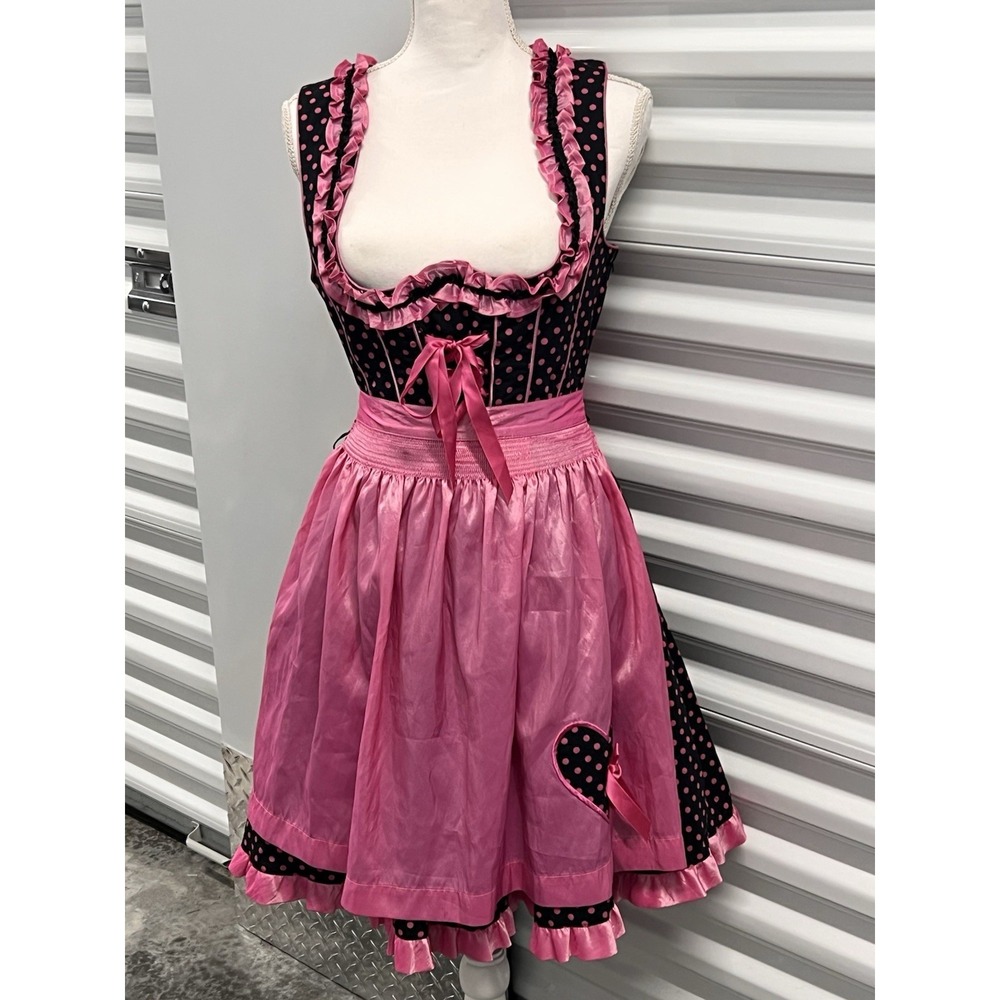 Landhaus Authentic Folk German Bavarian Tyrol Dirndl Dress Oktoberfest Size 40